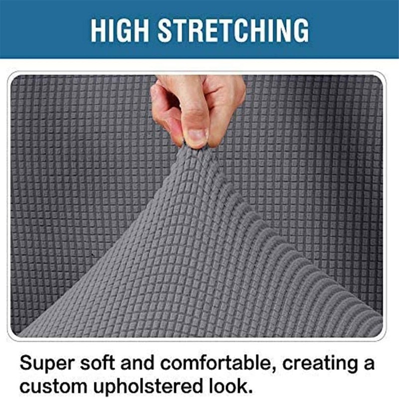 BXFUL Ottoman Protective Cover, Rectangular Stool Jacquard, Square Stool Cover,