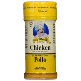 Chef Merito Chicken Seasoning, 3 Ounce (Pack of 6)