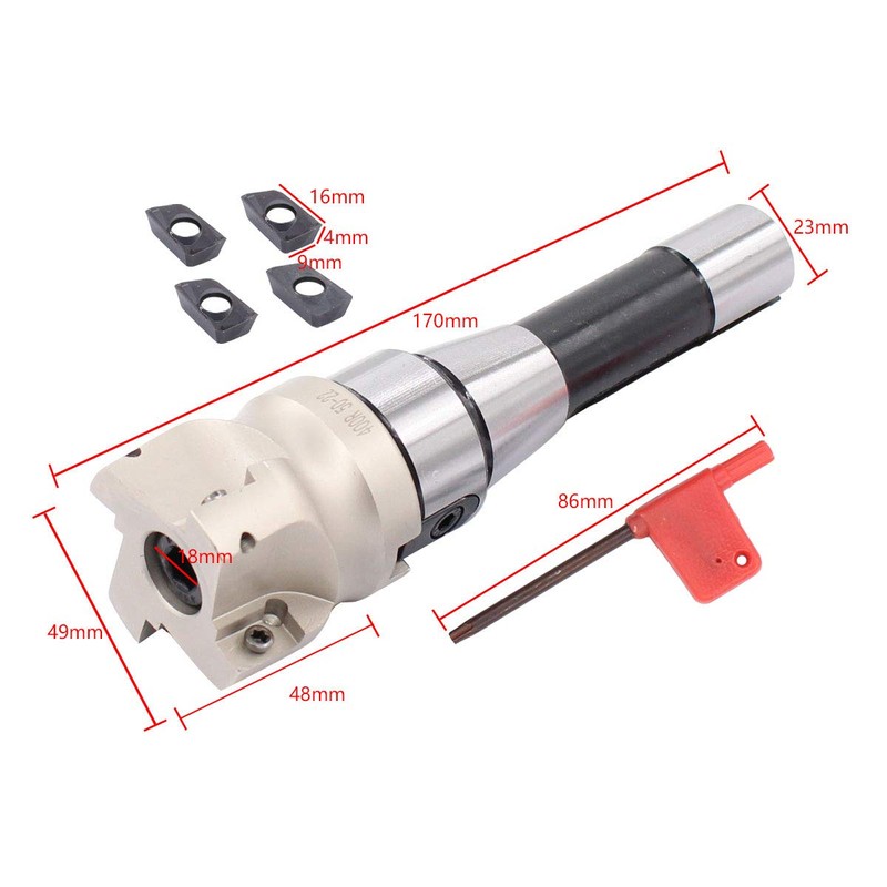 ApplianPar R8 FMB22 Shank Face Mill Arbor and 400R 50MM