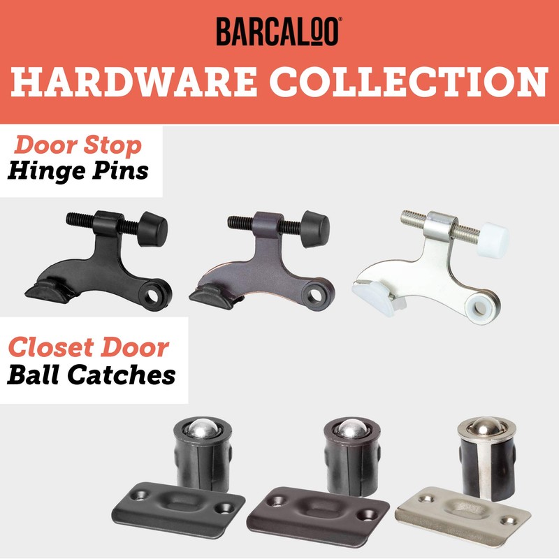 Ball Catch Door Hardware for Closet or Cabinet, Satin Nickel