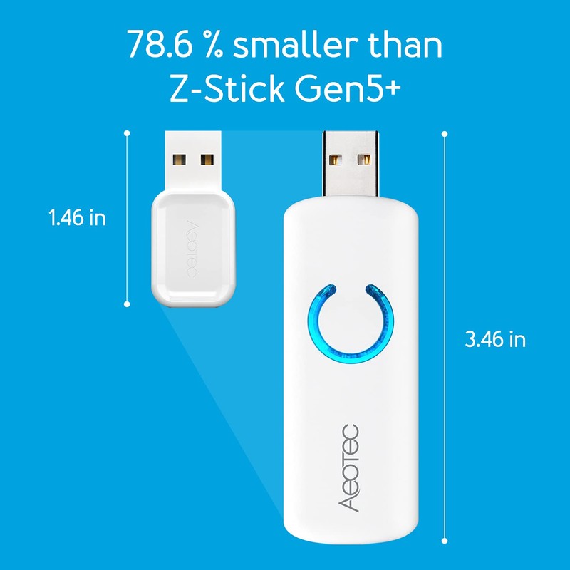 Aeotec Z-Stick 7 Plus, Zwave Plus USB to Create Z-Wave