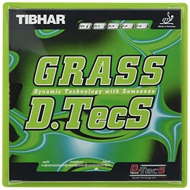TIBHAR GRASS D TECS TABLE TENNIS RUBBER (Black, 0.5 mm)