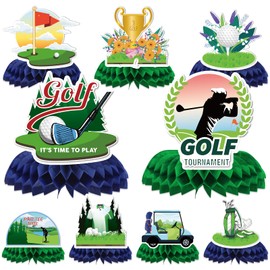 9PCS Golf Centerpieces for Tables - Golf Party Decorations Golf Table Topper Golf Theme Party Supplies for Boys Birthday Baby Shower Sport Party Decor