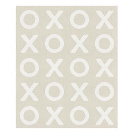 Santa Barbara Design Studio Throw Blankets for Couch Reversible Luxe Throw Blanket, 50" W x 60" L, Beige - XOXO