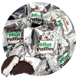 Pearson's Mint Patties, 4 Pound Bulk Bag (Approx 110 Pieces), Dark Chocolate Peppermint Candy, Individually Wrapped Mint Candy