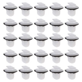 OTOTEC 76882JG10A Car Wheel Arch Surround Trim Moulding Clips White Plastic Fasteners with Black Sealing Washer Fits 9mm Hole Pack of 50