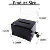 Acrylic Donation Box, Lockable Donation Box, Transparent Ballot Box with