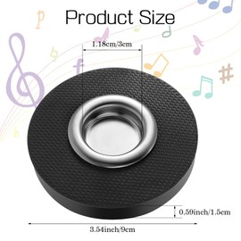 Rock Stop for Cello The Original Slipstop Endpin Rest for Cello Cello Endpin Anchor Stopper Black Cello Anti-slip Mat Cello Stopper Cello Holder with Reinforced Brass Base for Practice Performance