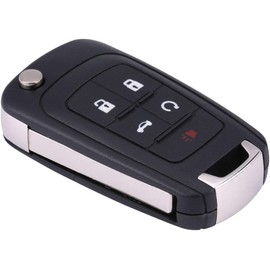 Carcasa Llave Coche 5 Botones para GM Camaro Malibu Funda Control Remoto Auto Diseño Inteligente Táctil Cómodo Fácil de Usar