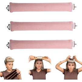WADY Hair Curling Flexi Rod Magic Hair Rollers de Algodón Rodillas de Rizador de Cabello de Torsión Suave, Sin calor Peinado Rizado, Conjunto Flexible Autosostenido para Niñas, Mujeres, Damas, Niños (Rosa)
