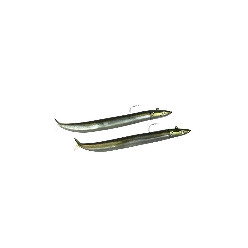 Fiiish Soft Lure Combo Crazy Sand Eel 150, 15g, Khaki,