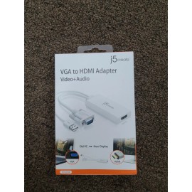J5 Create VGA To HDMI AdapterVideo + Audio JDA204