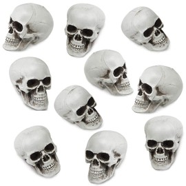 YumSur 10 Pieces Resin Skull Small Realistic Human Skull Replica Model for Home