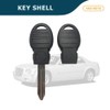 AKS KEYS Replacement Uncut Blank Key Shell for Chrysler Dodge