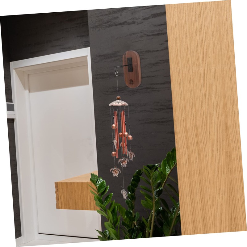 CORHAD Hanging Wind Chime Bracket Wooden Wall Mount Easy Install