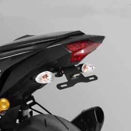 LEDISHUN Motorcycle Tidy Tail Fender Eliminator License Plate Bracket Holder with LED Light Fit For Yamaha YZF R3 MT-03 OEM Turn Signal Light