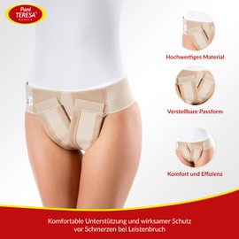 Pani TERESA MEDICA Hernia Belt Hernia Belt Flexible Adjustable Hernia Left and Right Portable Armpit Women Men Support for Ernia Abdomen Postoperative Care Size XXL