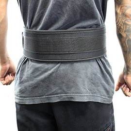 Shelter 245-XXL 4 in. Last Punch Nylon Power Weight Lifting Belt & Back Support Belt44; Black - 2XL