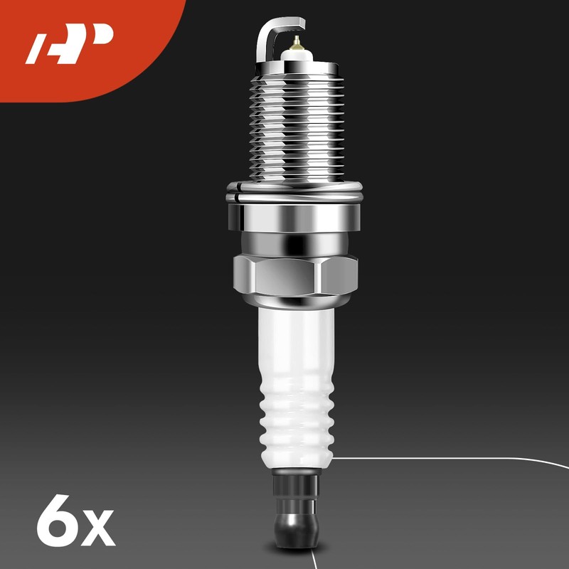 A-Premium Set of 6 Ignition Coil Pack and Iridium Spark