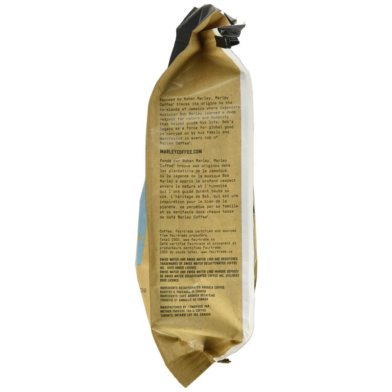 Marley Coffee Simmer Down Decaf Wholebean Coffee, Swiss Water Process,