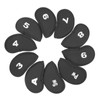 10Pcs Golf Iron Covers Set Clear Numbers Soft Protective Golf