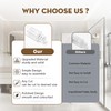 IWIWE 24 Inch Clear Square Towel Bar Replacement Rod for