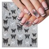 3 Sheets Hollow Butterfly Nail Art Stickers Butterfly Nail Decals