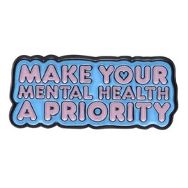 Make Your Mental Health a Priority Matters Awareness Anxiety Depression Mind Brain 1.2" Enamel Pin Badge, 1.2 Inches, Enamel, enamel