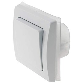 IP44 Outdoor Socket 250 V with Protective Cover Flap, for Indoor and Outdoor, Balcony, Patio, Cellar, Bathroom, White