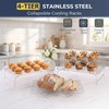 E-far Cooling Rack for Cooking and Baking-4-Tier, 15”x10” Collapsible &