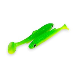 Mad Shad Soft Bait 10cm 6g Pike Zander Perch 3 pcs FISHIN ADDICT (LIMEREUSE)