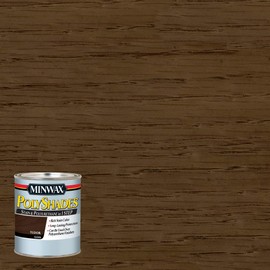 Minwax PolyShades Wood Stain + Polyurethane Finish – ½ Pint, Tudor, Gloss