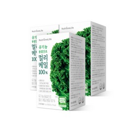 NutriOne 유기농 동결건조 컬리케일 100% 3박스 3개월분 Organic Freeze-Dried Curly Kale 100% 3 Boxes 3-Month Supply