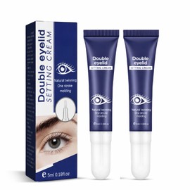 2PCS Eyes Big Lifting Eyelid Defining Cream, Invisible Eyelid Lifting Cream for Hooded Eyes, Waterproof & Long Lasting Double-Fold Eyelid Styling Cream for Monolids, Sagging or Uneven Eyelids