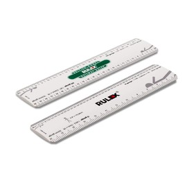 Rulex British Model Railway 15cm 6 inch flat oval scale ruler British OO gauge 1:76 HO gauge 1:87 N gauge 1:148 O gauge 1:43.5 - UK manufactured