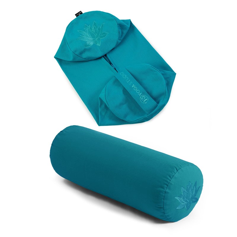 Yoga Studio Spare Organic Cotton Bolster Covers With Handle And