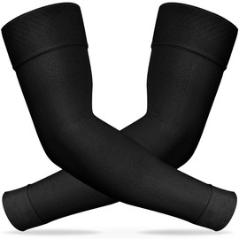 Ailaka Medical Compression Arm Sleeves for Men Women - 20-30 mmHg Lymphedema Compression Sleeves Support for Arms Pain, Swelling, Edema, Post Surgery Recovery, Tendonitis