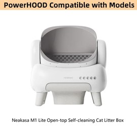 PowerHOOD 12V AC/DC Adapter Compatible with Neakasa PS0120 M1 Lite M1Lite Open-Top Self-Cleaning Automatic Cat Litter Box Replacement Power Supply Cord Wall Plug Charger Cable PSU Mains