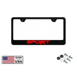 BLVD Toyota TRD Styled Sport Stainless Steel License Plate Frame Including Hardware