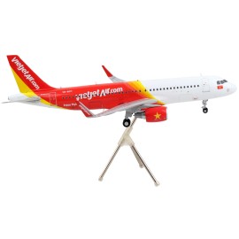 DCD Airbus A320 Commercial Aircraft 1/200 Diecast Model in White Red GeminiJets Series 'VietJet Air' for Sale