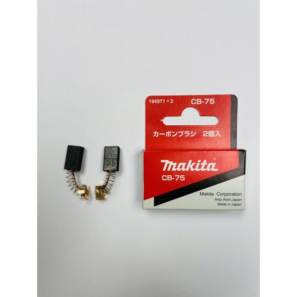 MAKITA CB75 CARBON BRUSH SET 194971-2 FOR MODELS BO5021K, BO4551,