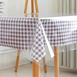 Transparent Table Film, PVC Tablecloth Transparent 0.13 mm, Outdoor Tablecloth Washable, Non-Deformable, Provides Protection for the Desk, 100 x 160 cm