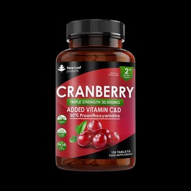 New Leaf Products Cranberry Vitamin C & D Tablets