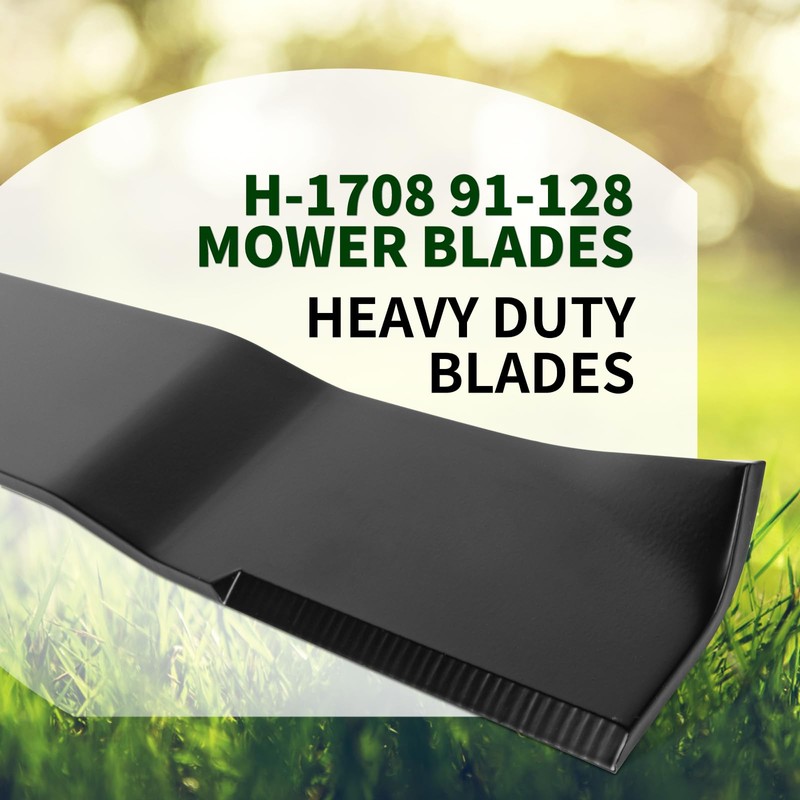 91-128 Lawn Mower Blades, Compatible with Country Clipper H1708, H1667,