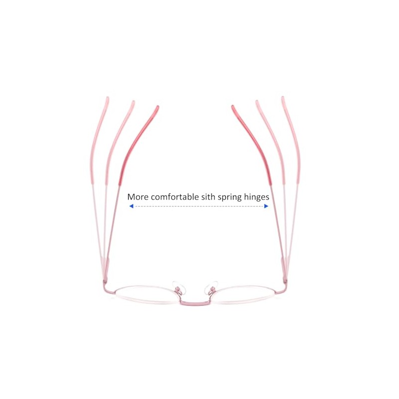 MMOWW 3 Pack Half Frame Reading Glasses for Women Men