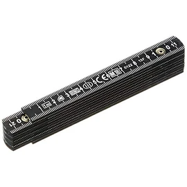 Metrica 19060 Fibreglass Scale 1 m, Black