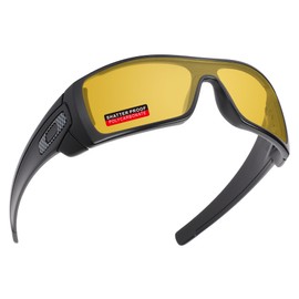 iLikeo PRO+ Polycarbonate Non-Polarized Replacement Lenses for Oakley Batwolf OO9101 Sunglasses - HD Yellow