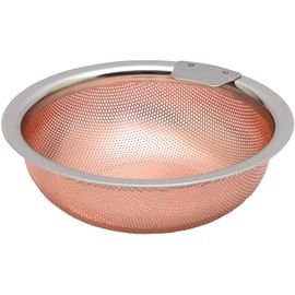 Takagi WATER AREA Perforated Sink Strainer / Garbage Trap, Pure Copper, Large