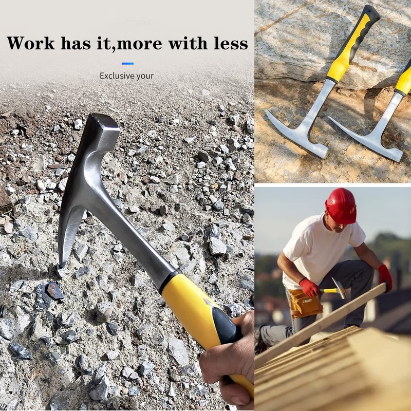 behone Geological Chisel Hammer Geologist Hammer Geological Exploration Hammer with