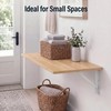 Wall Mounted Folding Table 31.5”Lx15.7”W, Space-Saving Fold Down Desk for